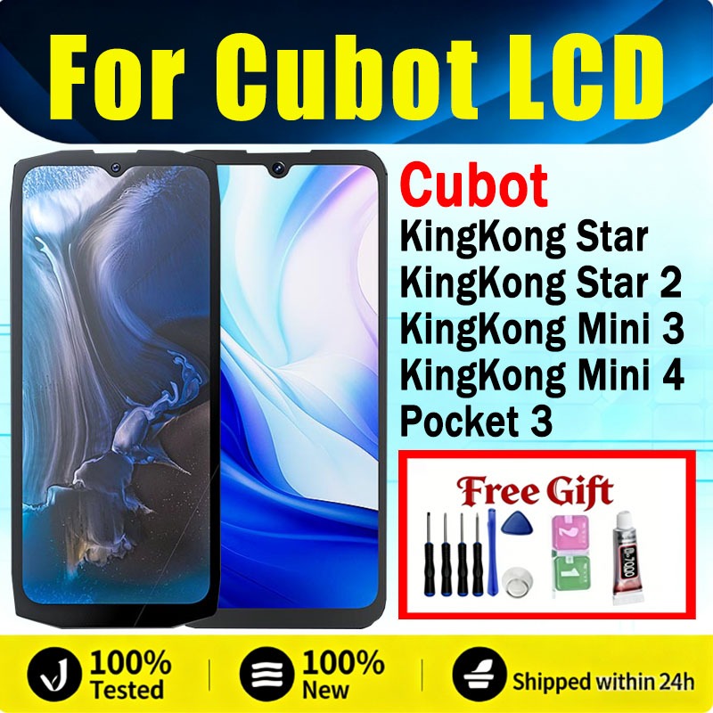 หน้าจอสัมผัสสําหรับ CUBOT KingKong Star 2 KingKong Mini 3 KingKong Mini 4 กระเป๋า 3 จอแสดงผล LCD Dig