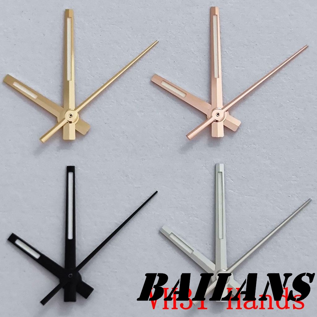 VH31 นาฬิกามือสําหรับ VH31 Quartz Movement สีเขียว Luminous Silver Gun Gold Rose Gold Hligh คุณภาพนา