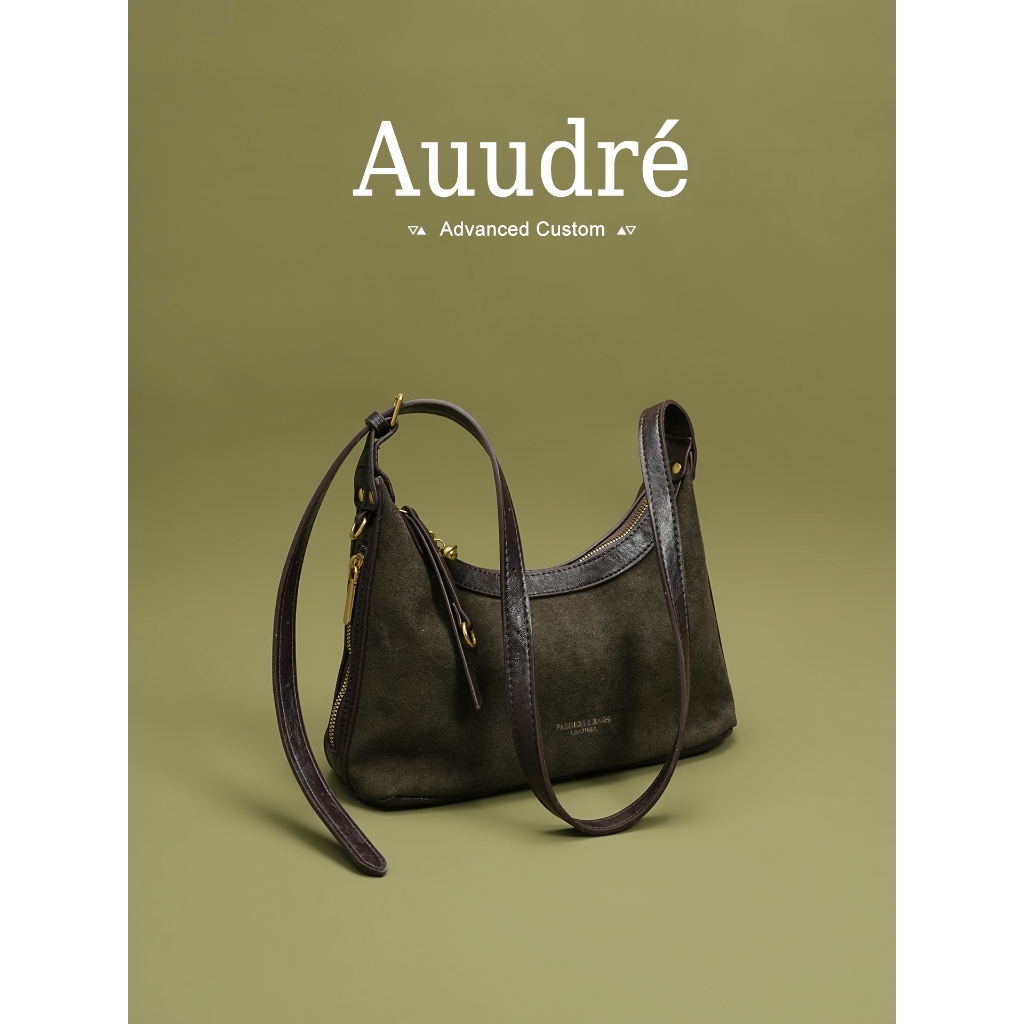 Auudre Retro Niche Shoulder Armpit Bag กระเป๋าสะพายข้างพร็อพหญิง