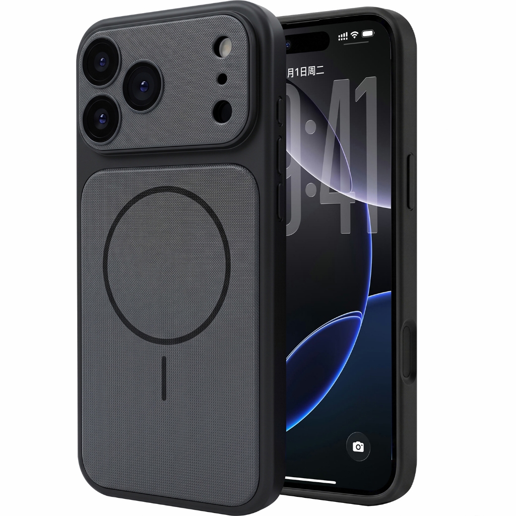 EIRVEXEL เคสแม่เหล็กเข้ากันได้สําหรับ IPhone 12 13 14 15 16 17 18 Pro Max Plus พร้อมกันชนดูดซับแรงกระแทก และด้ามจับกันลื่น