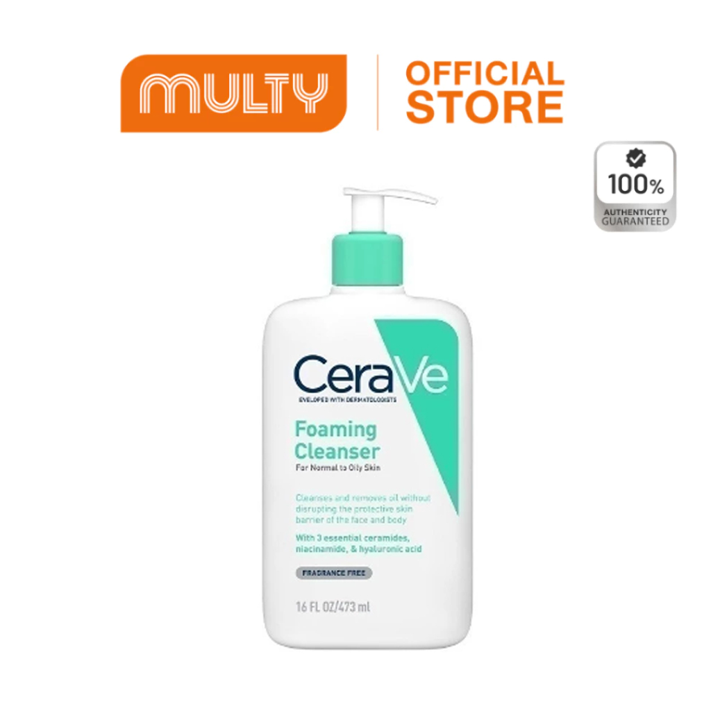 MULTY Foaming Cleanser โฟมล้างหน้าและผิวกายสําหรับผิวมัน สูตรสําหรับผิวมัน-ผิวผสม 473ml.