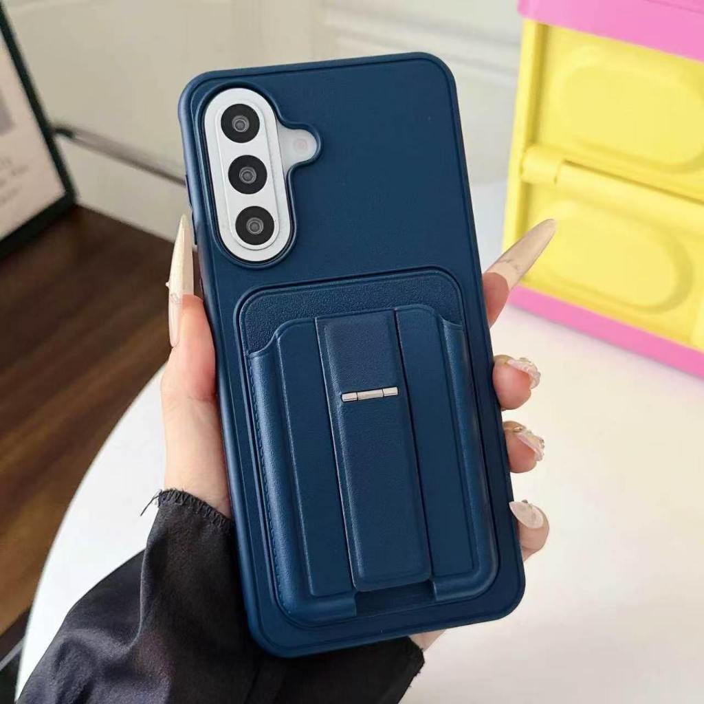 Sunyi ฝาครอบโทรศัพท์ป้องกัน Samsung Galaxy A57 A56 A55 A54 A36 A35 A26 A17 A16 A15 A07 A06 A05 S 5G 4G มีสไตล์การออกแบบมินิมอลในตัวกระเป๋า Kickstand เกราะป้องกัน