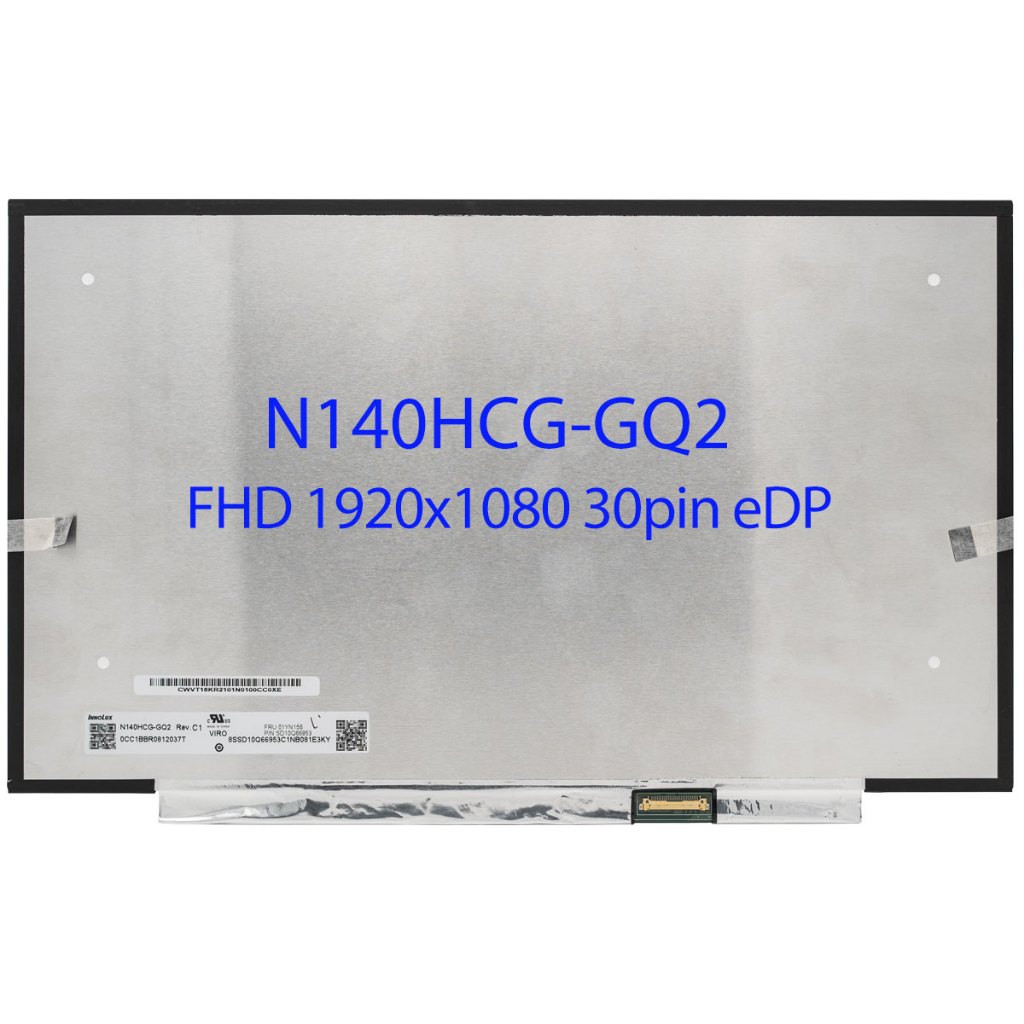 ใหม่ N140HCG-GQ2 14.0 แล็ปท็อปหน้าจอ LCD สําหรับ Lenovo ThinkPad L14 P14s T14 T14s Gen1 Gen2 T490 T4