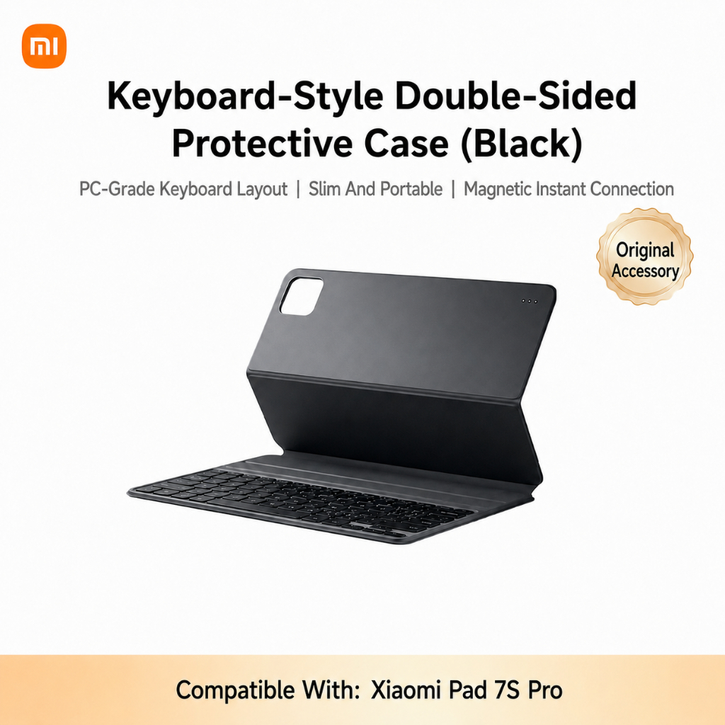 Original Xiaomi Pad 7S Pro Tablet Keyboard Case Pogo Pin Magnetic Cover PC-Grade Typing Dual Angle S