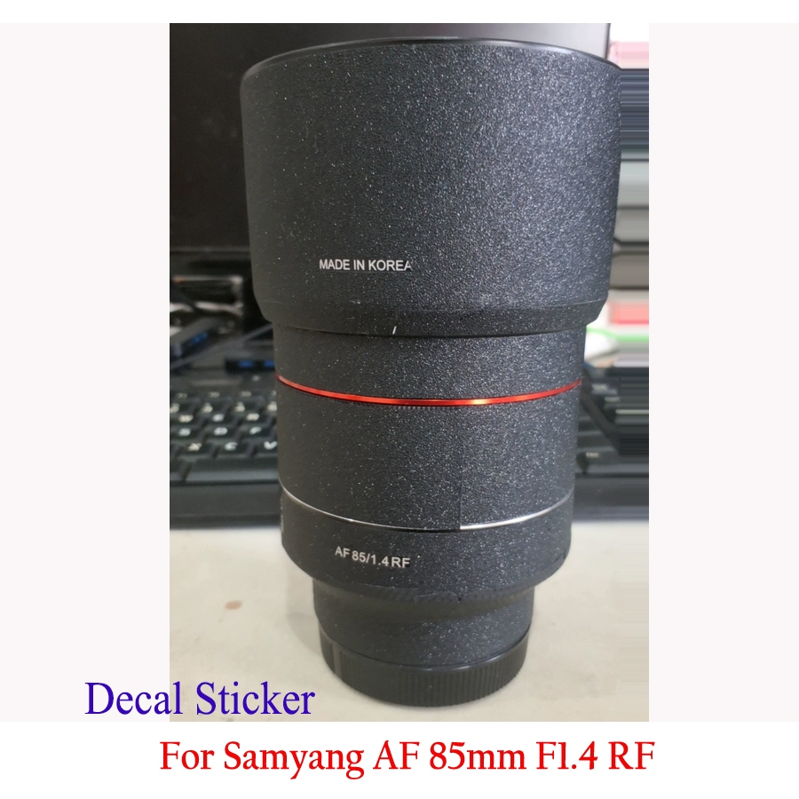 Stylized เลนส์สติกเกอร์สําหรับ Samyang 85 มม.F1.4 RF Decal ผิวไวนิลห่อฟิล์ม Anti-Scratch Protector C