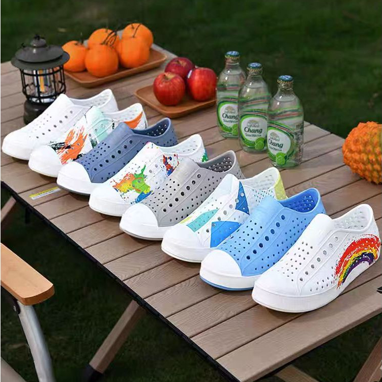 (36-40 ) (36-45) 27+ COLOR COUPLE SANDAL SHOE รองเท้าแตะผู้ชาย รองเท้าผู้หญิง รองเท้า Wnc nativ
