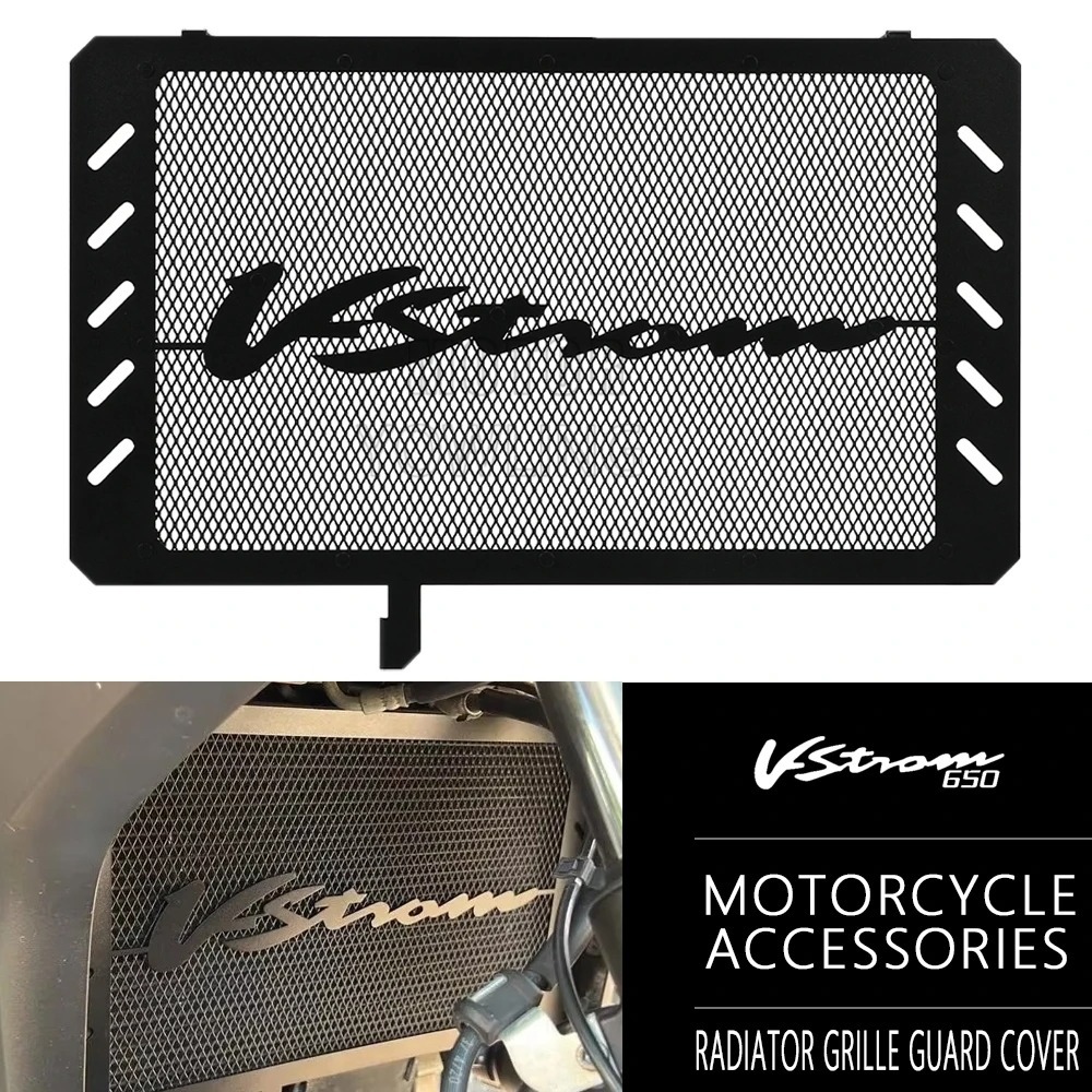 หม้อน้ํารถจักรยานยนต์ฝาครอบป้องกันสําหรับ SUZUKI VSTROM 650 2011-2026 2025 V STROM DL 650 DL XT DL65