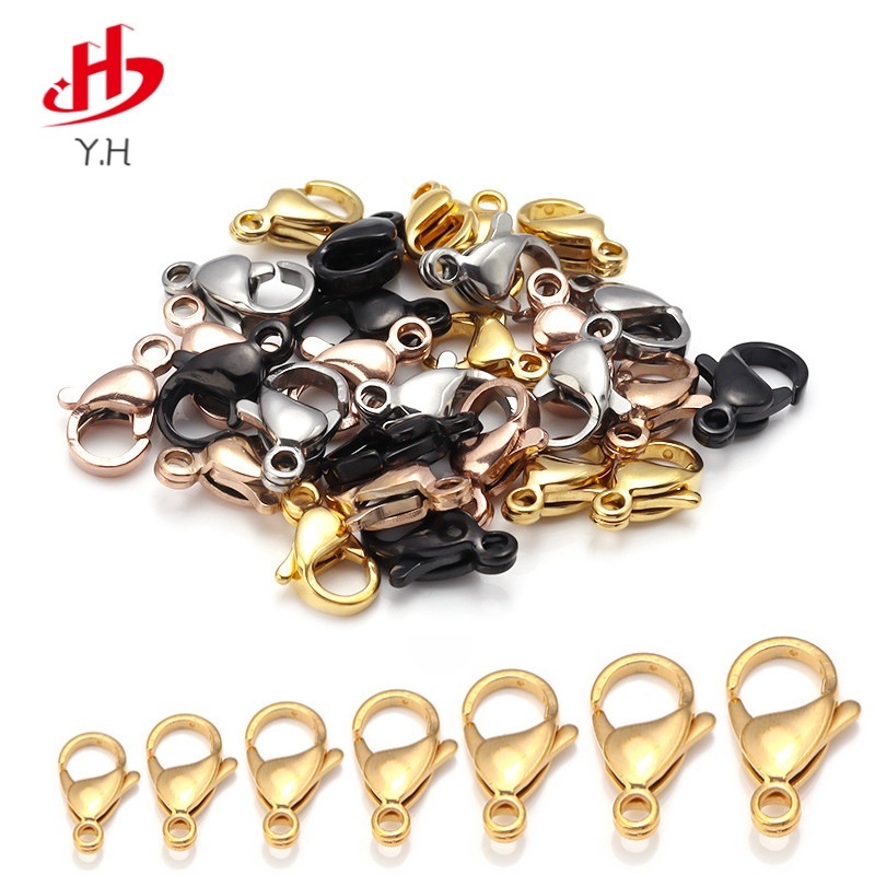 ⭐Y.H⭐  50pcs  สแตนเลสเกรด 304  อุปกรณ์เสริมสร้อยคอ  ปุ่มสร้อยคอ