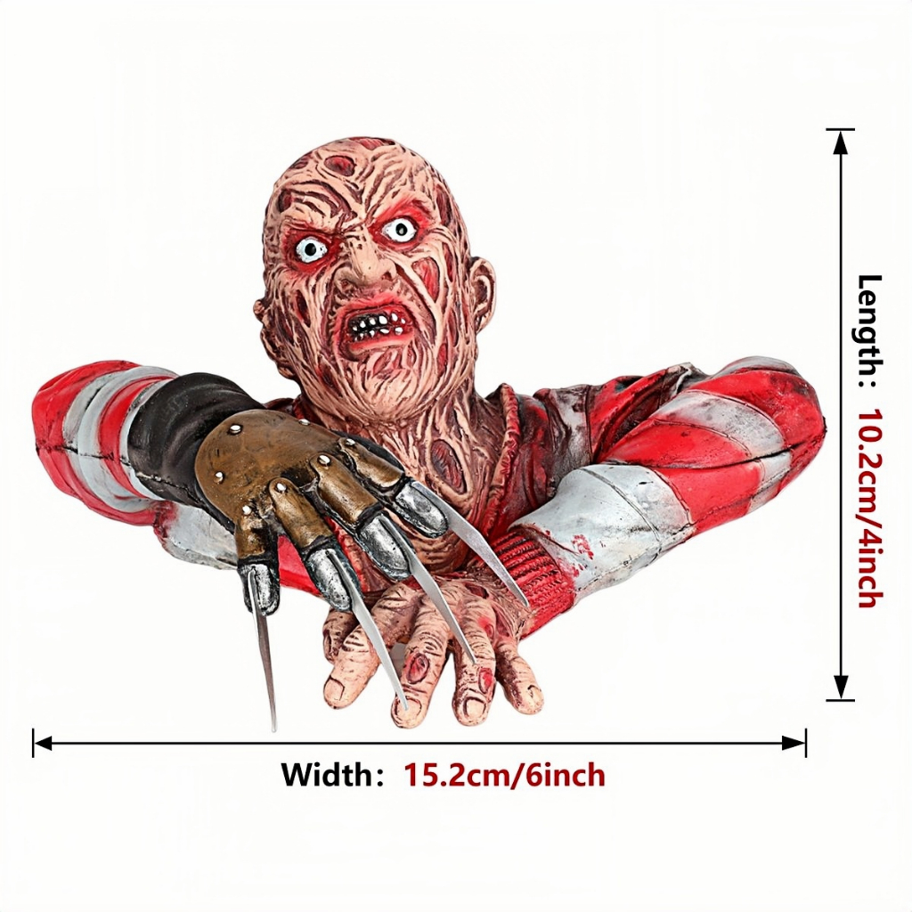 ฟิกเกอร์บัสต์ Freddy Krueger A Nightmare on Elm Street สูง10ซม. โมเดลรูปครึ่งตัว ธีมหนังสยองขวัญคลาส