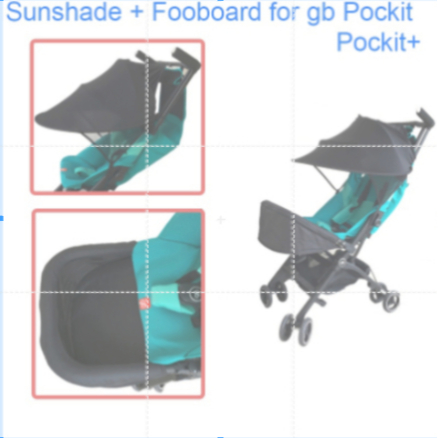 อุปกรณ์เสริมสําหรับรถเข็นเด็กขยายกระดานเท้า & Sun Shade สําหรับรถเข็นเด็ก Goodbaby Pockit GB Pockit*