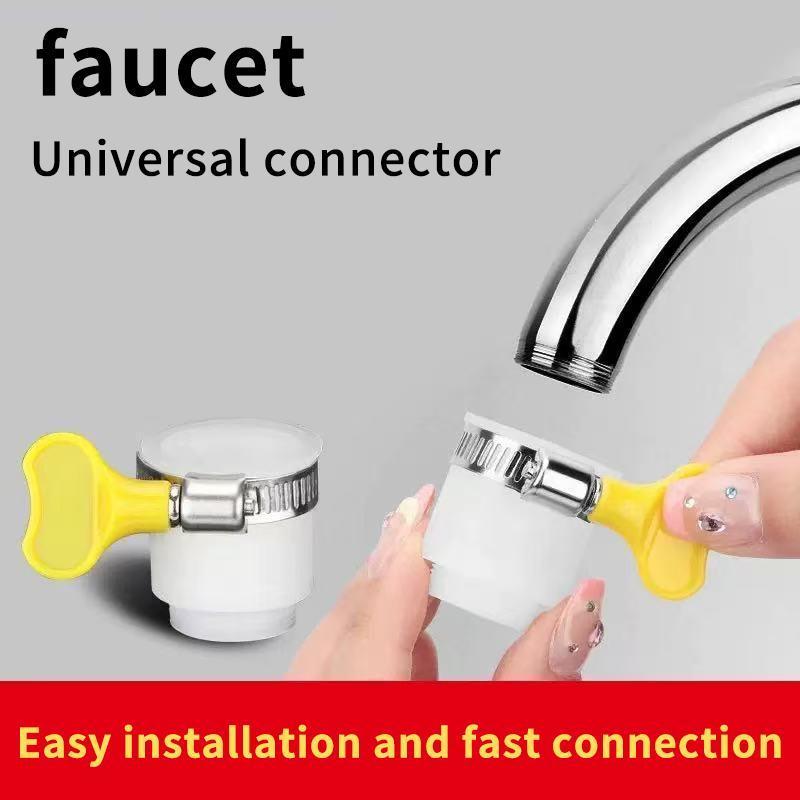 Art Water Tap Hose Connector Thi อะแดปเตอร์เกลียวทองเหลืองกันสนิมพลาสติกสีเหลืองสําหรับรดน้ําสวน N