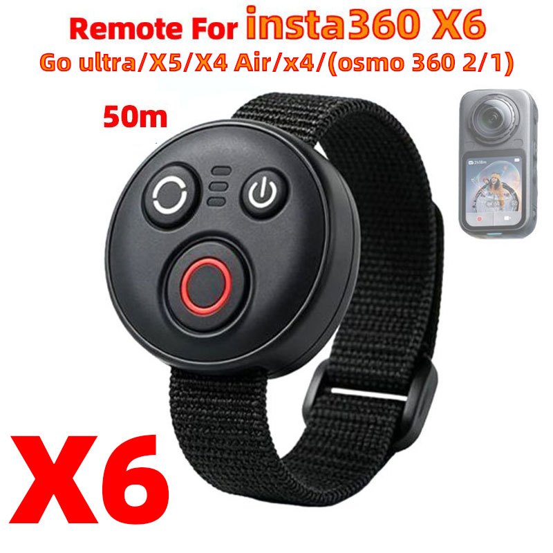 รีโมทคอนโทรลบลูทูธสําหรับ Insta360 X6/X5/X4/X4 Air กล้องชัตเตอร์ระยะไกลไร้สาย Controller อุปกรณ์เสริมกล้องพาโนรามา