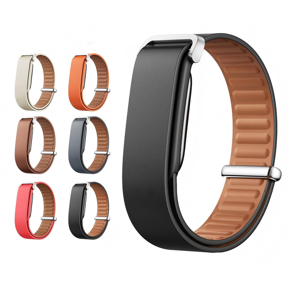 สายนาฬิกาหนังสําหรับ Google Fitbit Air Soft อุปกรณ์เสริมสายรัดข้อมือทดแทนแบบปรับได้