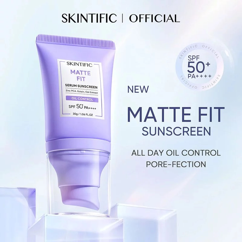 กันแดดเซรั่มควบคุมความมัน ผิวแมทตลอดวัน SKINTIFIC Matte Fit Serum Sunscreen SPF50+PA++++ 50ml ของแท้ พร้อมส่ง