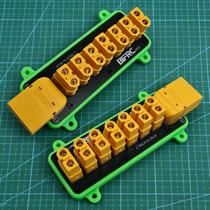 1PCS 100A โหลด Current 1-to-7 Power Distribution Board XT90-to-XT60 PDB โมดูลสําหรับ RC Drone/Roboti