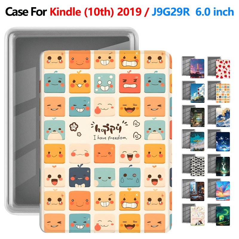 E-Book สําหรับ 2019 Kindle (10th Gen) 6.0 นิ้ว J9G29R แฟชั่นอะคริลิคกันกระแทกฝาครอบ