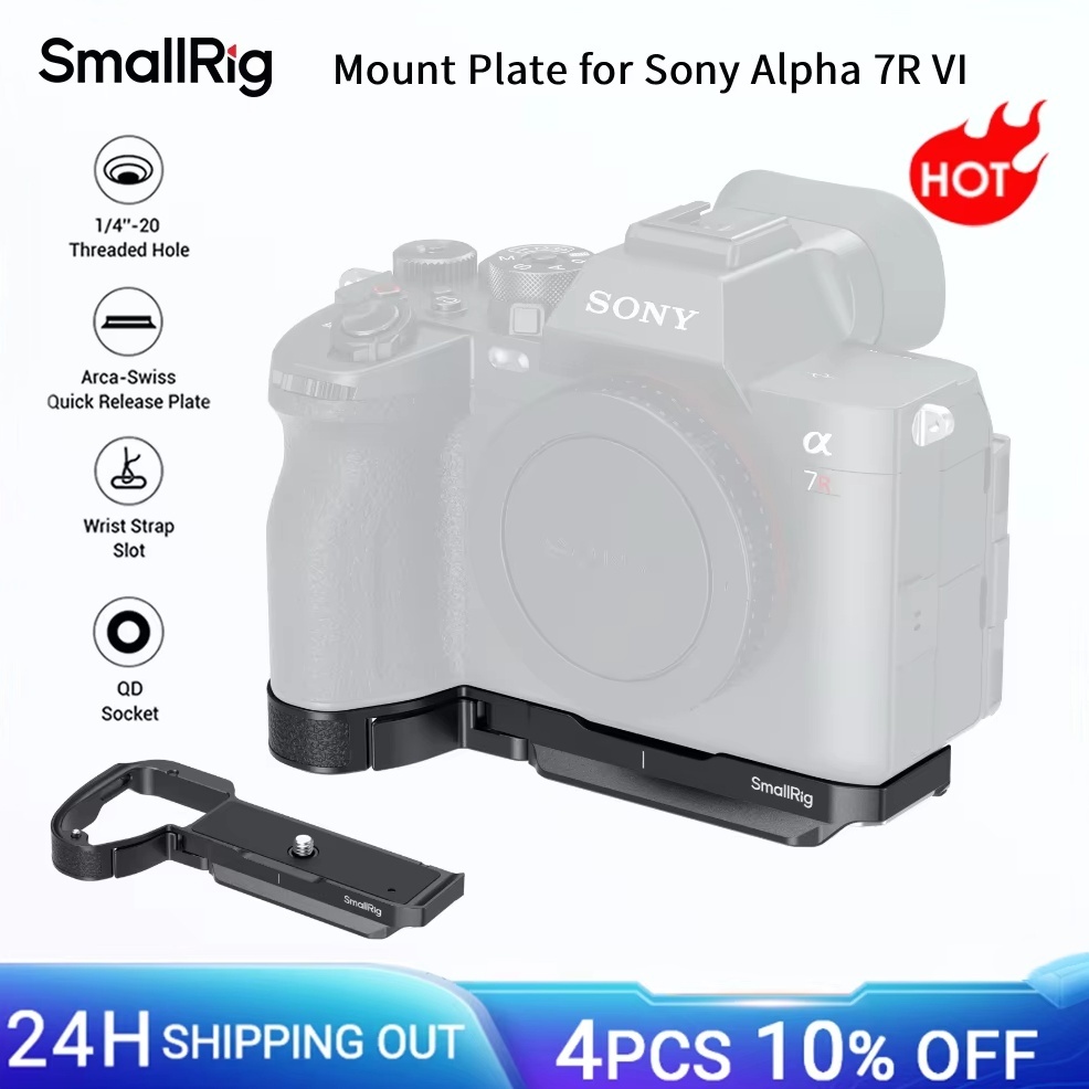 SmallRig A7R VI Baseplate Mount Plate สําหรับ Sony Alpha 7R VI พร้อม Arca-Swiss Quick Release Plate 