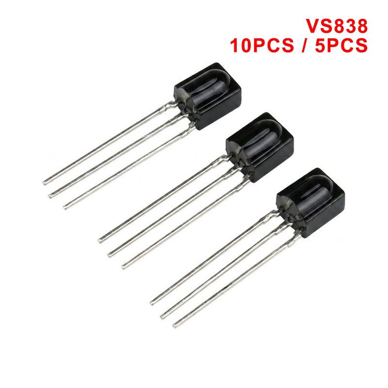 10 ชิ้น/5 ชิ้น VS838 0038 Integrated Universal IR Receiver Head Encapsulated อินฟราเรดรับหลอด