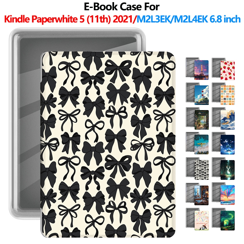 E-Bookสําหรับ2021 Kindle Paperwhite5 (11th Gen) 6.8นิ้วM2L3EK M2L4EKแฟชั่นอะคริลิคกันกระแทกสําหรับPa