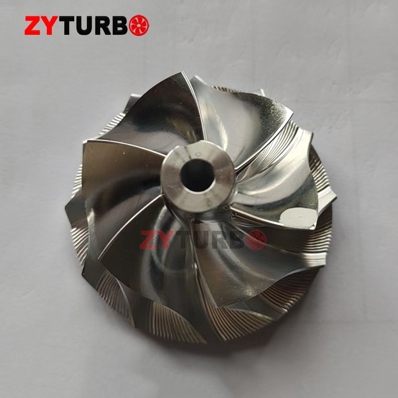 RHF55 46.5/60 มม.6 + 6 ใบมีด Turbo Billet คอมเพรสเซอร์ล้อสําหรับ VF30 VF34 VF35 VF36 VF37 VF39 VF41 