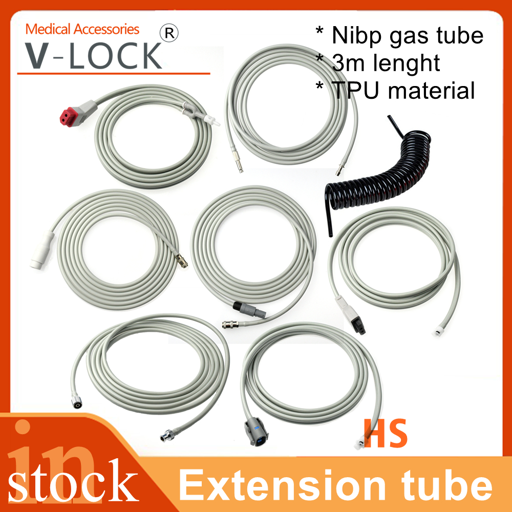 2026 3m ท่อต่อท่อพร้อมขั้วต่อ NIBP Cuff Connect EX-TUBE ท่อลม Nibp หลอดเดียว Quick Connecting Bp อะแดปเตอร์