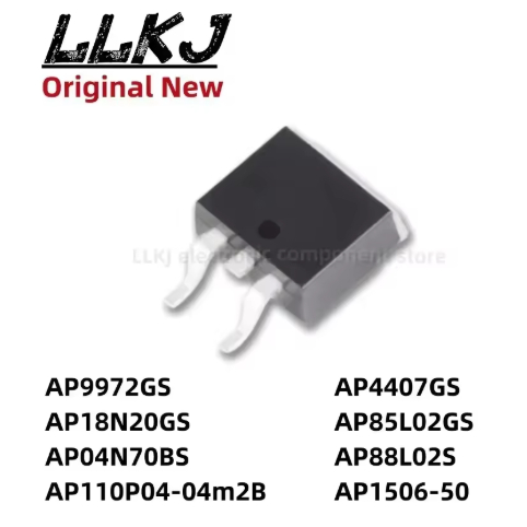 5PCS AP9972GS AP18N20GS AP04N70BS AP110P04-04m2B AP4407GS AP85L02GS AP88L02S AP1506-50 TO263 MOS FET