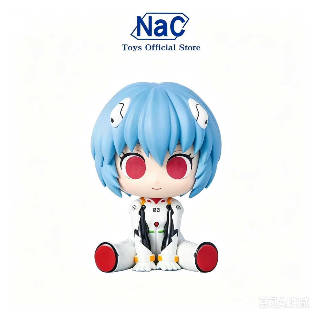 ของแท้ Funism EVA Neon Genesis Evangelion น่ารักบีบมินิรูปกล่องตาบอด, Asuka ของเล่นสะสม