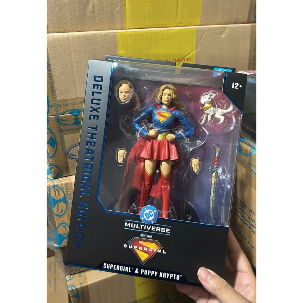 McFarlane DC Multiverse Supergirl Deluxe Edition SuperGirl & Puppy Krypto Action Figure