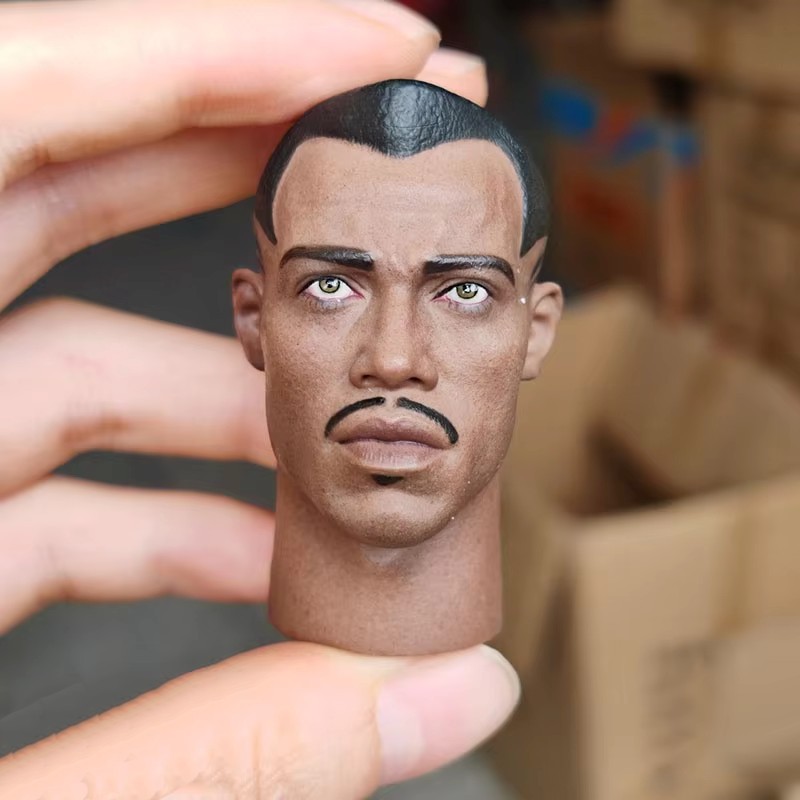 1/6 Scale Wesley Snipes Head Sculpt พร้อมแว่นตากันแดด PVC หัวแกะสลักรุ่น Fit 12 ชายทหาร Action Figur