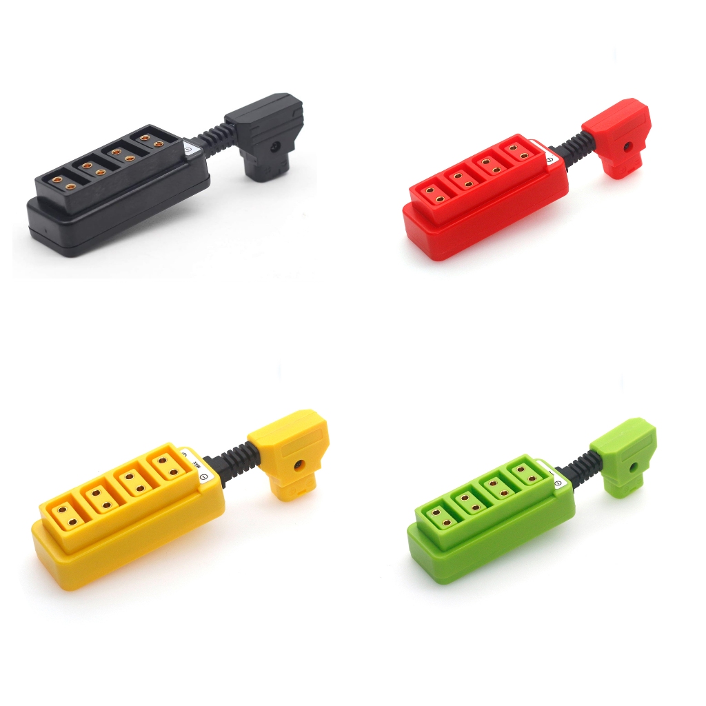 สายเคเบิลแยก D-tap แบบสั้นพิเศษ, ตัวแยก D-tap แบบ D-tap เป็น 4 พอร์ตสําหรับพลังงานกล้อง Cinema, การร
