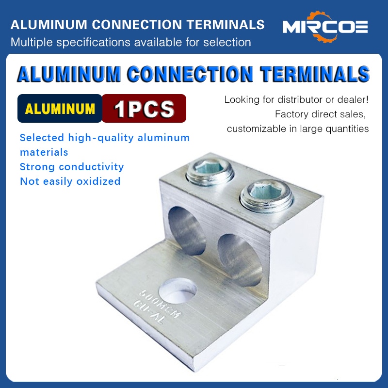 MIRCOE 2 หลุมอลูมิเนียม Mechanical Lugs Connector Universal Terminal Lugs 50mm2 ถึง 500mm2