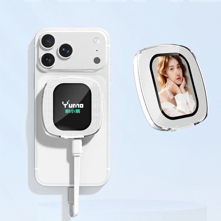 Mini Vlog โทรศัพท์ Selfie Monitor หน้าจอไร้สายและแบบมีสาย Magnetic Mount Vlog โทรศัพท์กล้องด้านหลัง 