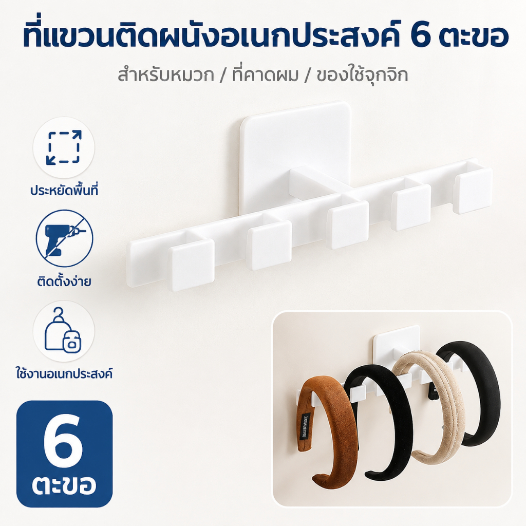 [cxGUYU] 6ต ะขอหมวกที่ใส่หมวกแขวน ล รูปเบสบอลชั้นเก็บมัลติฟังก์ชั่ติดผนังหมวกเข็มขัดออแกไนเซอร์ตะขอ ราคา