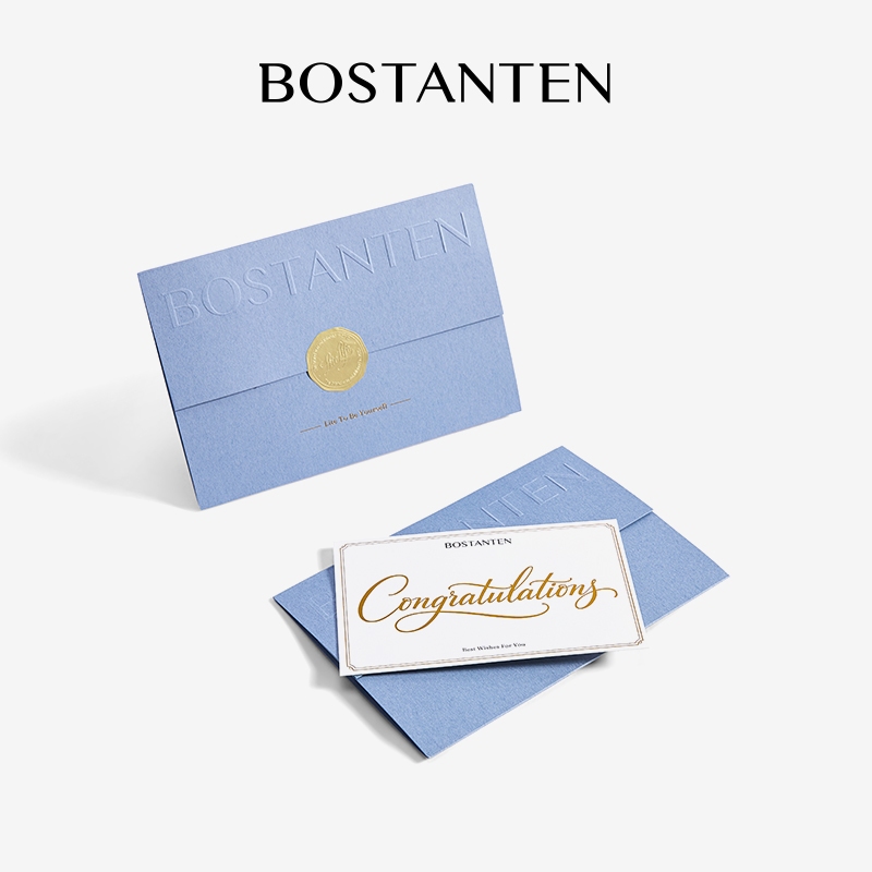 BOSTANTEN Greeting Card การ์ดอวยพร การ์ดวันเกิด สำหรับมอบพร้อมของขวัญ มี 2 แบบ รูปที่ 9