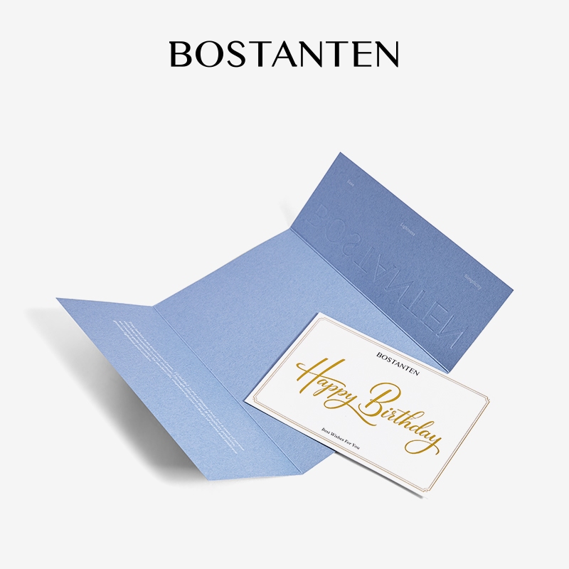 BOSTANTEN Greeting Card การ์ดอวยพร การ์ดวันเกิด สำหรับมอบพร้อมของขวัญ มี 2 แบบ