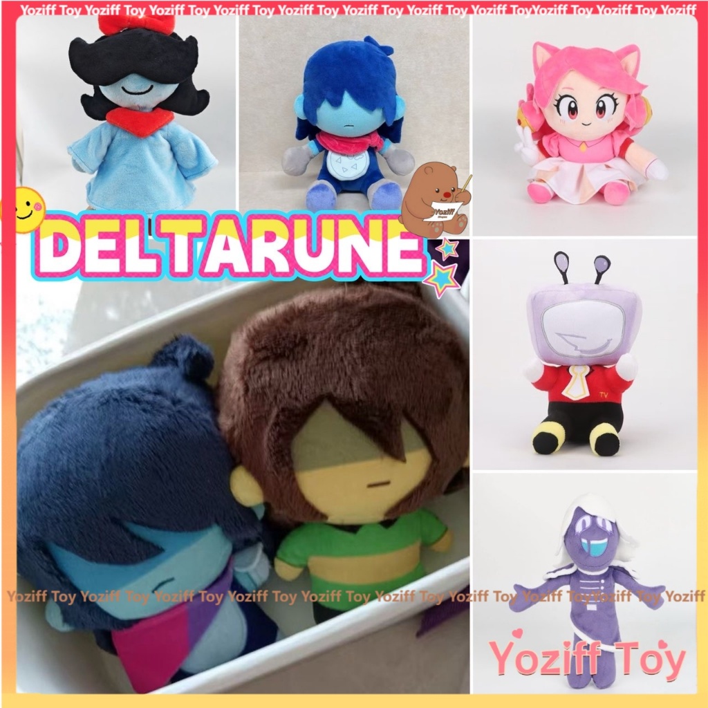 Ralsei Kris Deltarune ตุ๊กตาของเล่นการ์ตูน Jevil Tenna Lancer Plushie ตุ๊กตาสัตว์ยัดไส้รูปตกแต่งหมอน