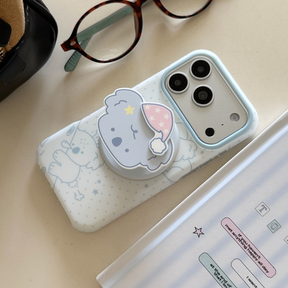 เคสไอโฟน iPhone "น่ารัก Sleepy Koala Magnetic Double-layer IMD cover เข้ากันได้กับ iPhone 17Promax 17Pro 17 16Promax 16 16Pro 15promax 15Pro 15