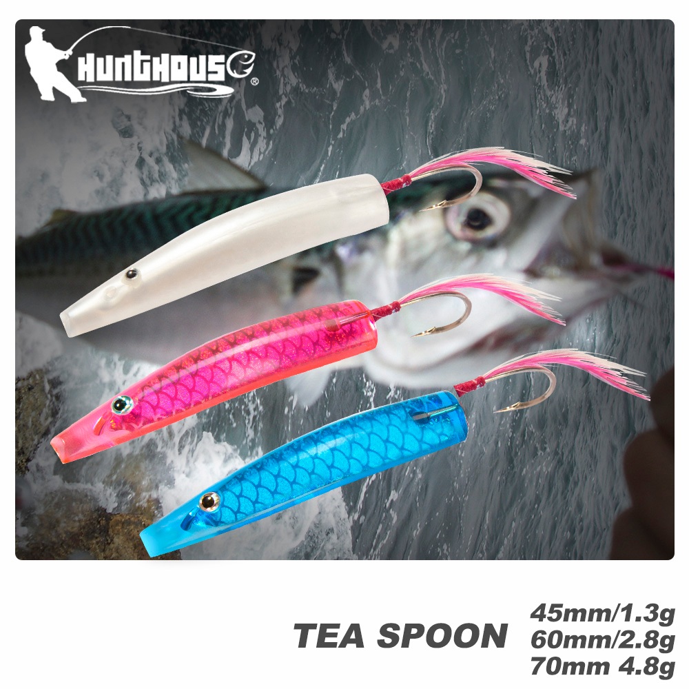 Hunthouse 6 ชิ้น/กล่องพลาสติกแข็ง Trolling เหยื่อ Surf Yumizuno ปลาซาร์ดีนเหยื่อตกปลา 45 มม.60 มม.70 มม.ช้อนปลาสีฟ้าตกปลา Tackles