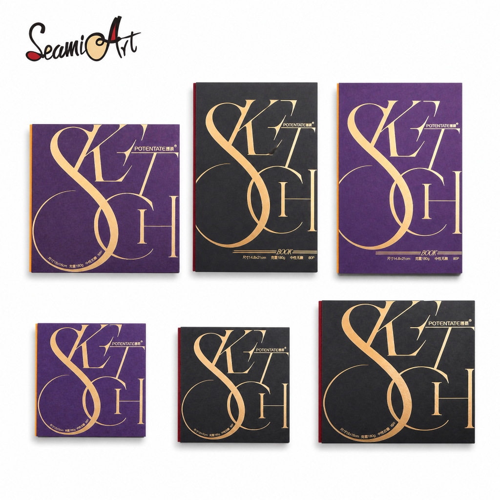 SeamiArt POCENTATE Sketch Notebook สําหรับ Sketch Design 180gsm Paper/40Sheets