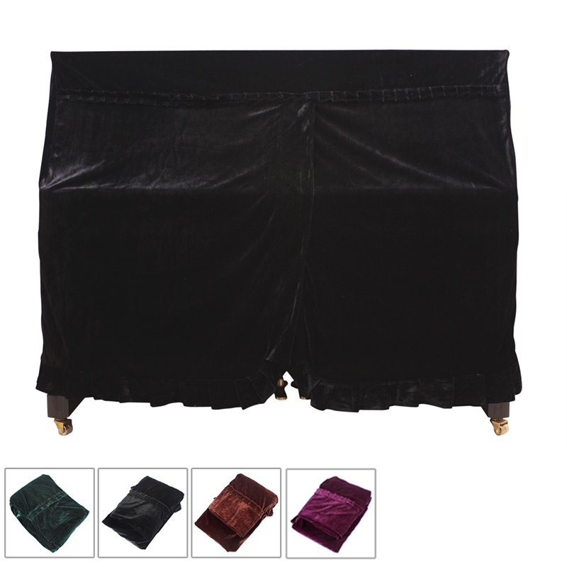 158 x 112 x 50 ซม. กํามะหยี่ทองดนตรีเปียโนฝาครอบกันฝุ่นสําหรับเปียโนที่ตรงกัน, เปียโนฝุ่นยามเครื่องมือ