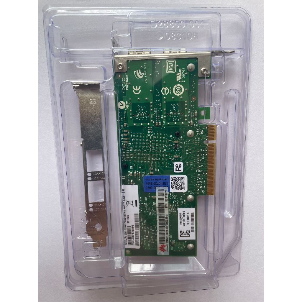 [สต๊อกพร้อม] intel X520-SR2 intel82599ES ชิปหลัก sfp การ์ดเครือข่ายไฟเบอร์ออปติกพอร์ตคู่ 10G การ์ดเค
