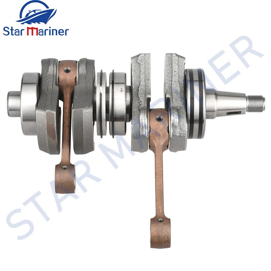 6F5-11400 เพลาข้อเหวี่ยง Assy สําหรับ Yamaha Outboard มอเตอร์ 2 จังหวะ 40HP 6F5-11400-00 6F6-11400-0