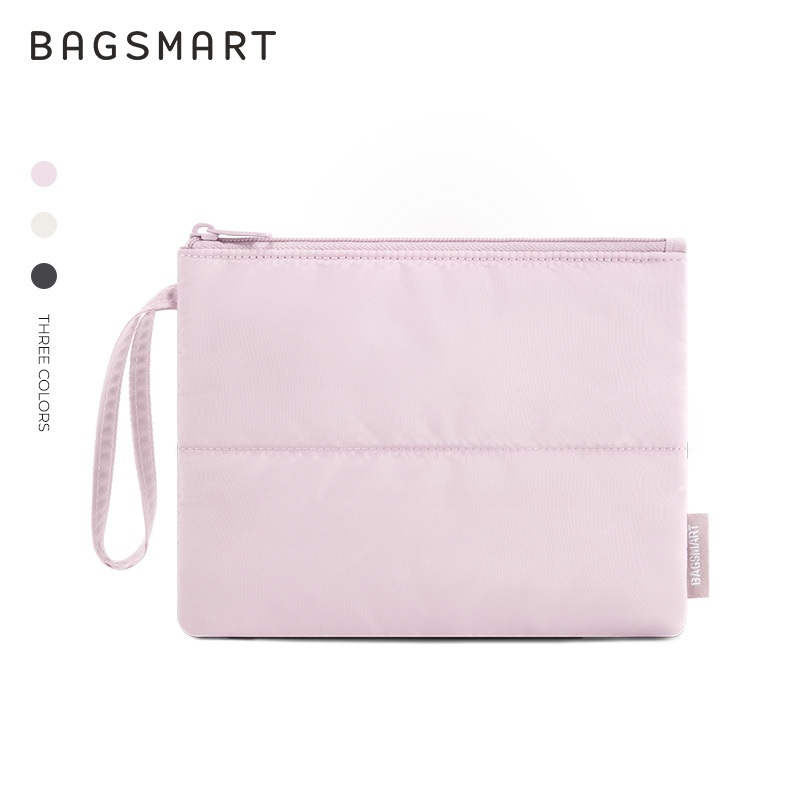 BAGSMART แบบพกพา ถุงเก็บของขนาดเล็ก การท่องเที่ยวกระเป๋าเครื่องสำอางขนาดเล็ก กระเป๋าถือขนาดเล็ก
