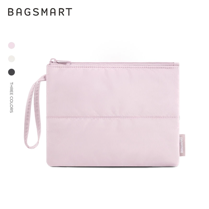 BAGSMART แบบพกพา ถุงเก็บของขนาดเล็ก การท่องเที่ยวกระเป๋าเครื่องสำอางขนาดเล็ก กระเป๋าถือขนาดเล็ก