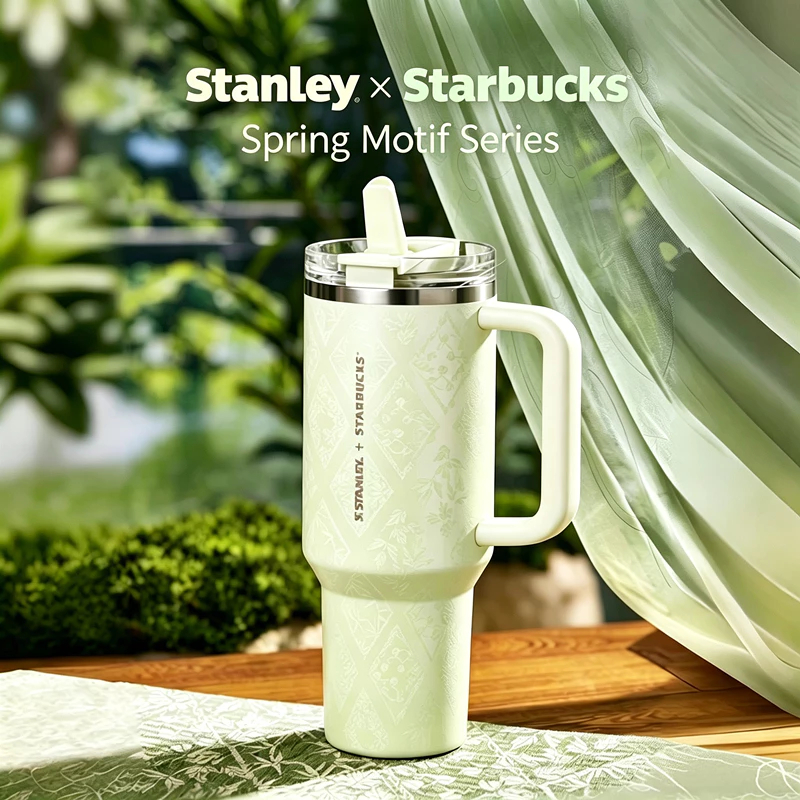 Starbucks  Stanley Tumbler, Spring Motif Series 40oz