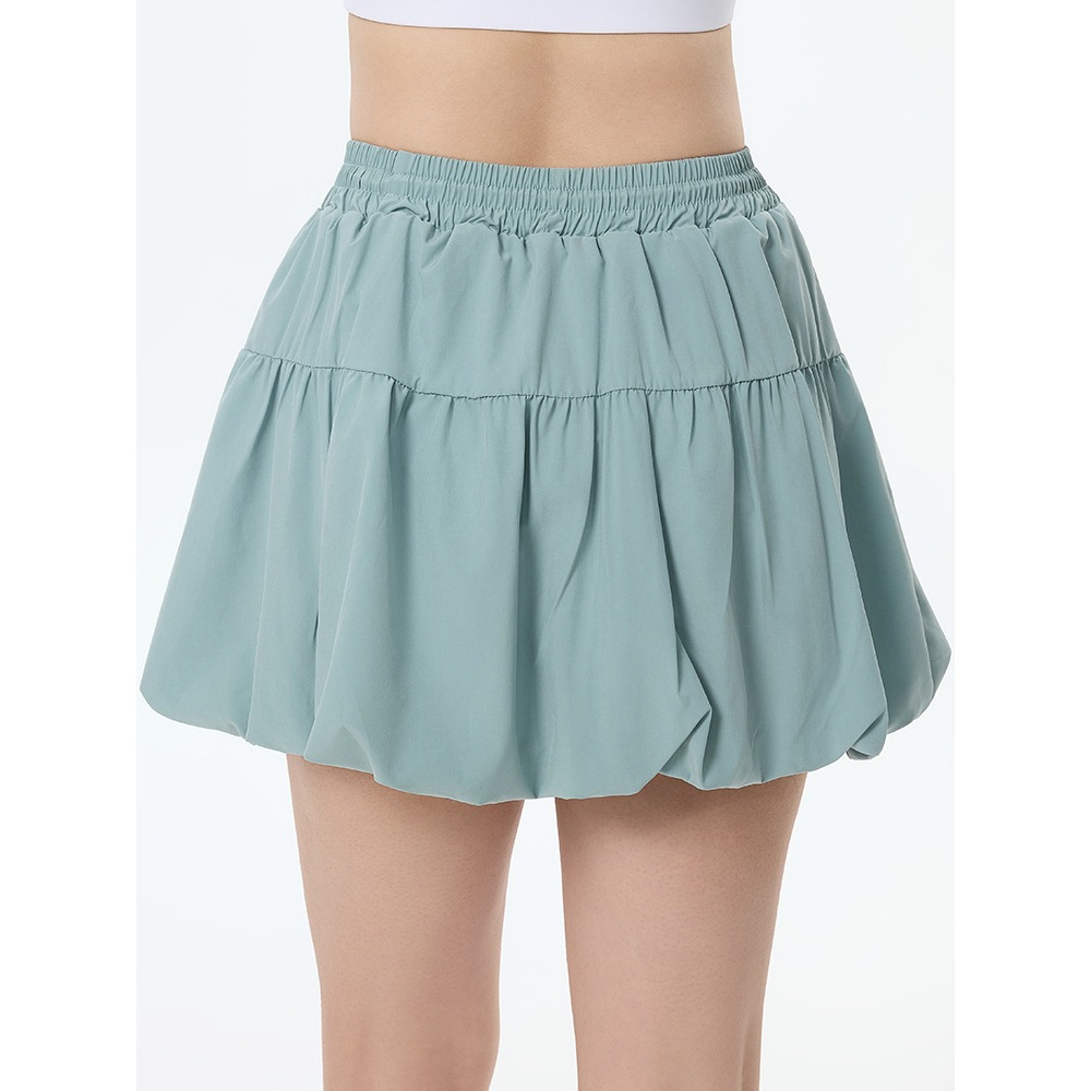 alo Ladies Drawstring Flower Bud Sports Short Skirt Inner Shorts Anti-Glare Quick-Drying Yoga Tennis