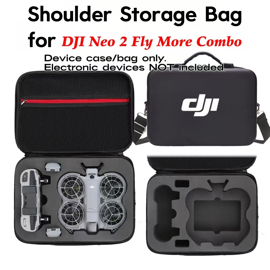 กระเป๋าสะพายข้างแบบพกพาสำหรับ DJI Neo 2 Fly More Combo RC-N3 ทนทานกันรอย