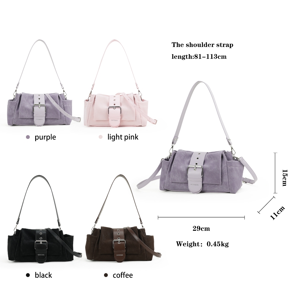 COCOTAYA-Ladies กระเป๋าสะพายไหล่ขนาดใหญ่ความจุ PU กระเป๋าถือ Elegant Commuter Bag Multi-Compartment รูปที่ 8