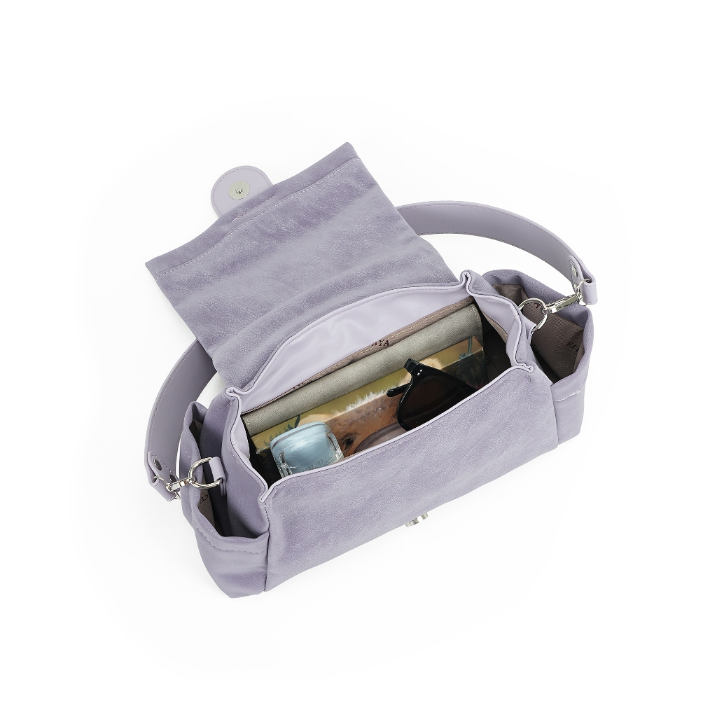 COCOTAYA-Ladies กระเป๋าสะพายไหล่ขนาดใหญ่ความจุ PU กระเป๋าถือ Elegant Commuter Bag Multi-Compartment รูปที่ 6