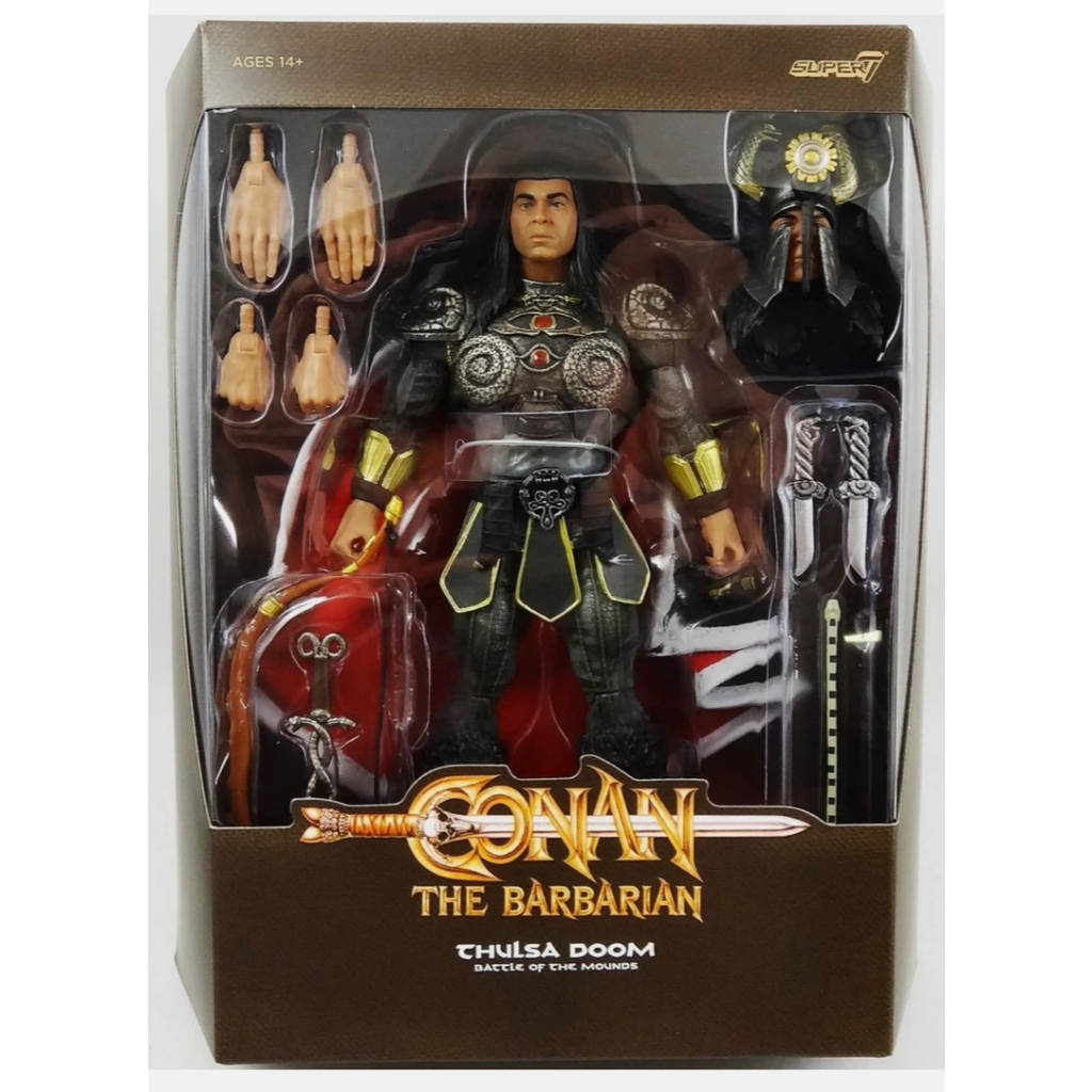 Super7 Doomsday God Tulsa, Snake King, Barbarian Conan, Action Figure